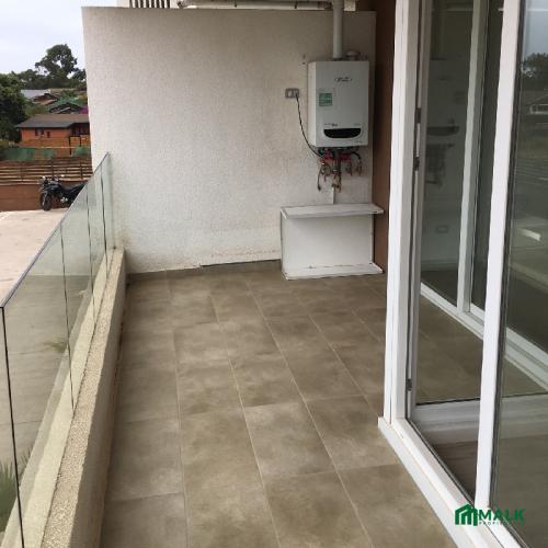 comoda terraza y caldera a gas