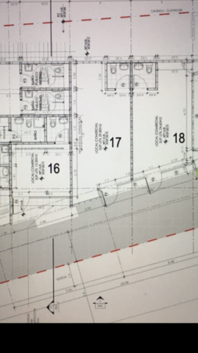 Planta de arquitectura de locales 